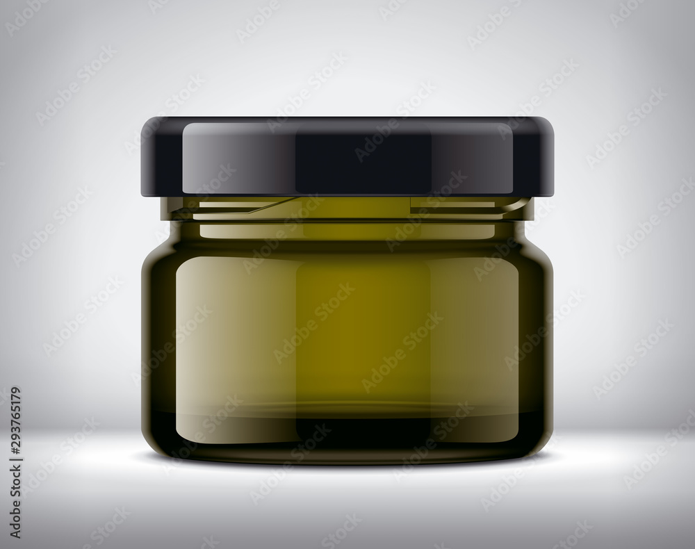 Glass Jar Mockup on Background. Glass Jar Mockup on Background.