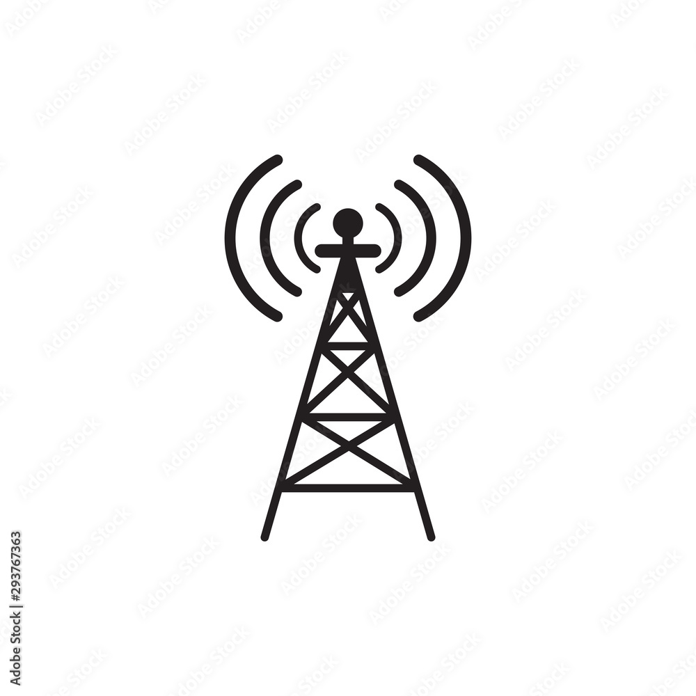 Radio station sign vector. Radio station sign vector.