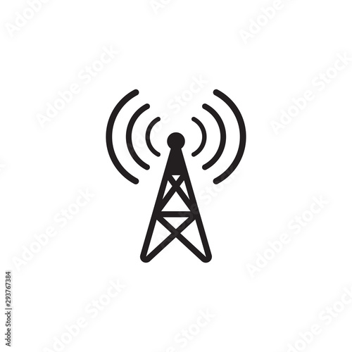 Radio station sign vector.