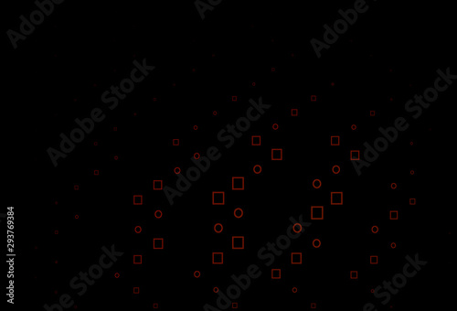 Dark Red vector layout with rectangles, squares.