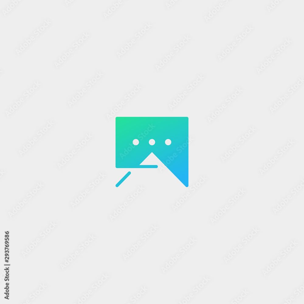 Letter A Chat Logo Template Vector Design Letter A Chat Logo Template Vector Design