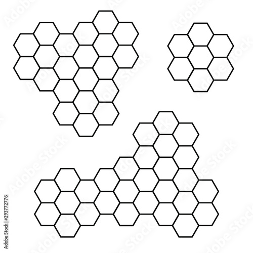 Honeycomb icon vector. Simple Honeycomb design on white background.