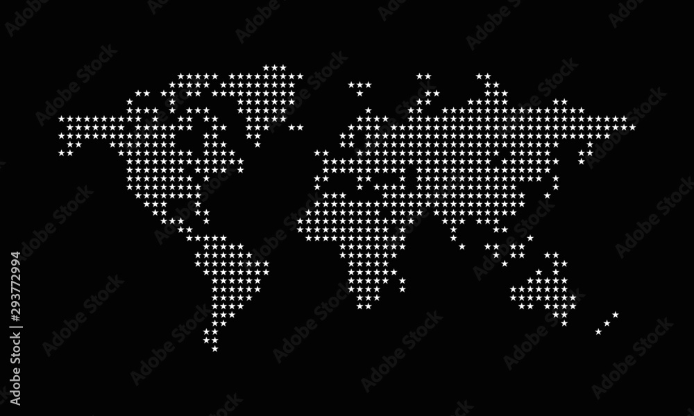 Abstract Dotted World Map Abstract Dotted World Map