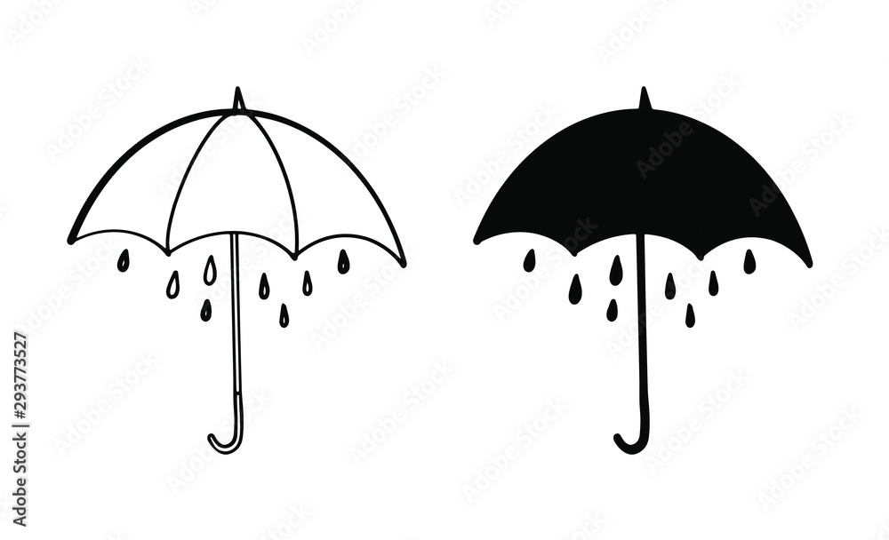 umbrellas icon on white background. vector design