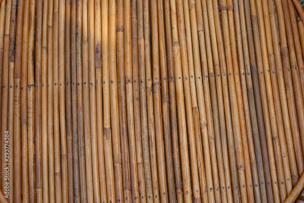 Wicker basket is an airy container for storing various shaped items. Some have no handles. Wicker basket is an airy container for storing various shaped items. Some have no handles.