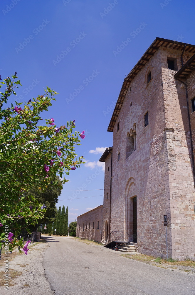 Church of the abbey of San Felice, Umbria, Italy