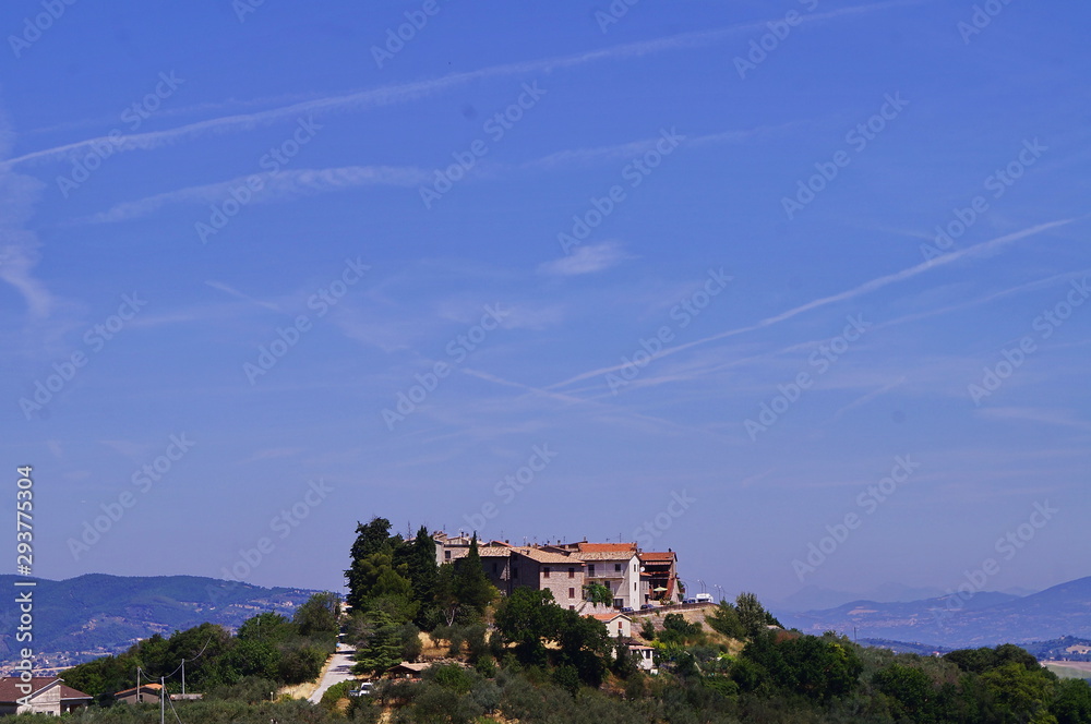 Panorama of Castagnola, Umbria, Italy