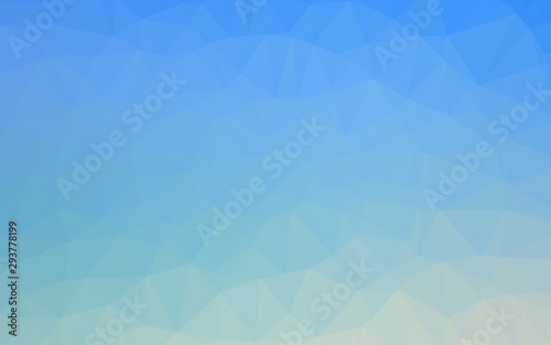 Light Blue, Green vector triangle mosaic cover. Colorful illustration in Origami style with gradient. Completely new template for your business design.