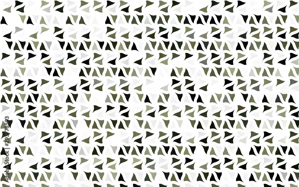 Light Green vector layout with lines, triangles. Modern abstract illustration with colorful triangles. Pattern can be used for websites.