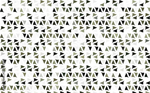 Light Green vector layout with lines, triangles. Modern abstract illustration with colorful triangles. Pattern can be used for websites.