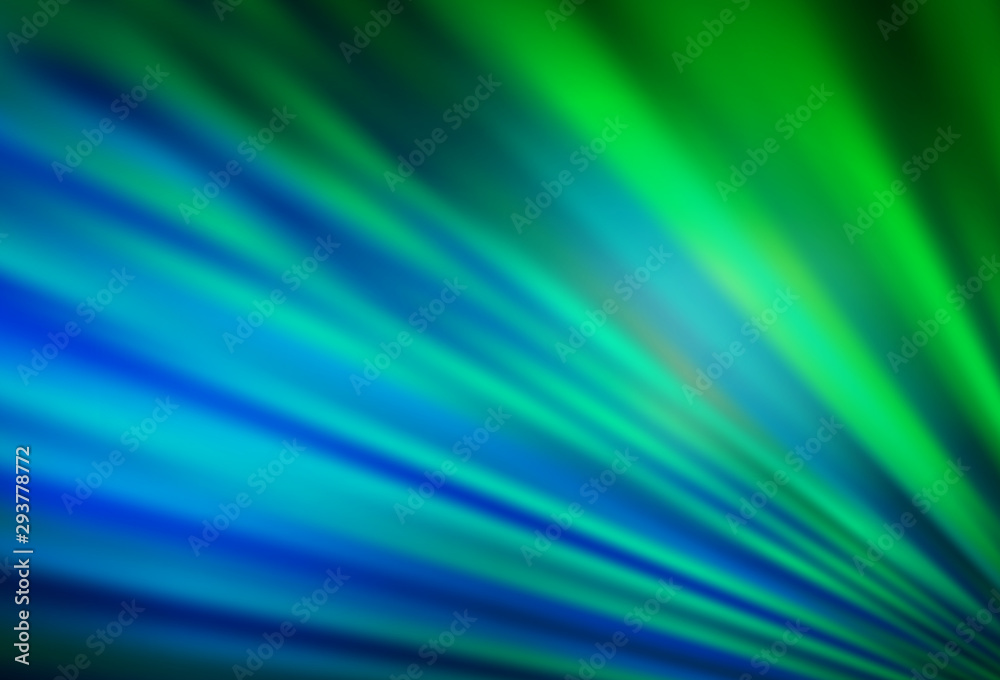 Light Blue, Green vector background with straight lines. Light Blue, Green vector background with straight lines.