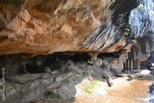 kondhane buddhist cave at karjat in maharashtra 