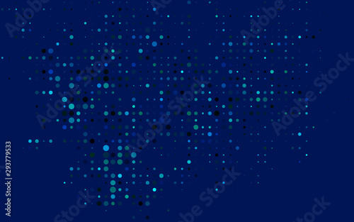 Dark Blue  Green vector template with circles. Beautiful colored illustration with blurred circles in nature style. Pattern for ads  booklets.