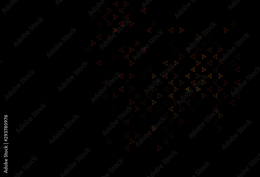 Dark Orange vector texture in triangular style. Dark Orange vector texture in triangular style.