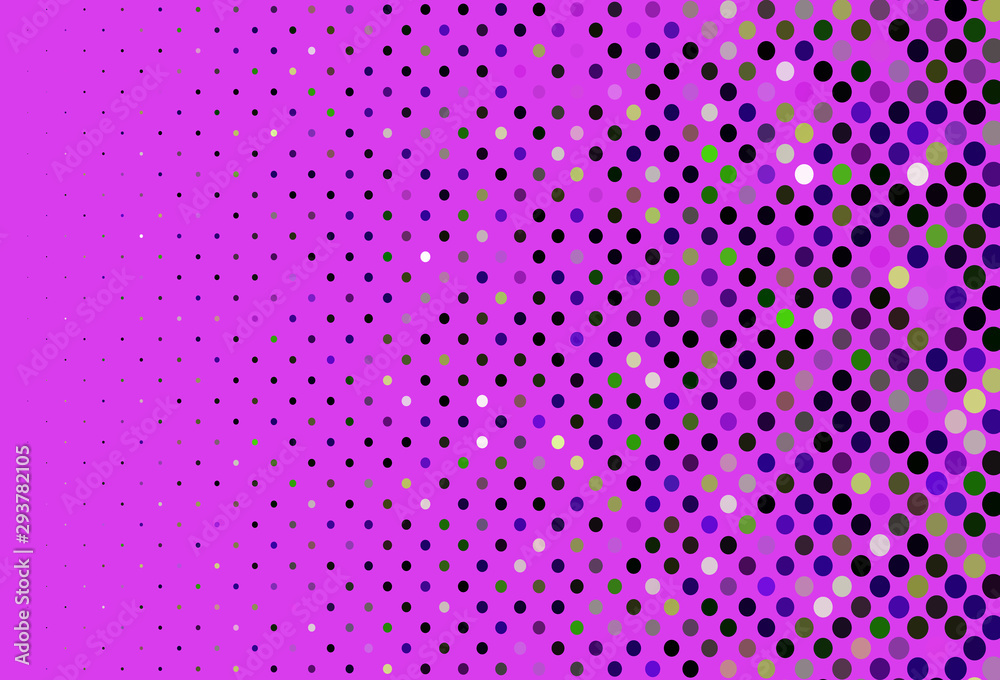 Dark Pink, Green vector background with bubbles. Dark Pink, Green vector background with bubbles.