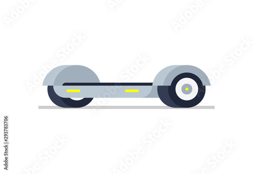 Electric hoverboard. isolated on white background