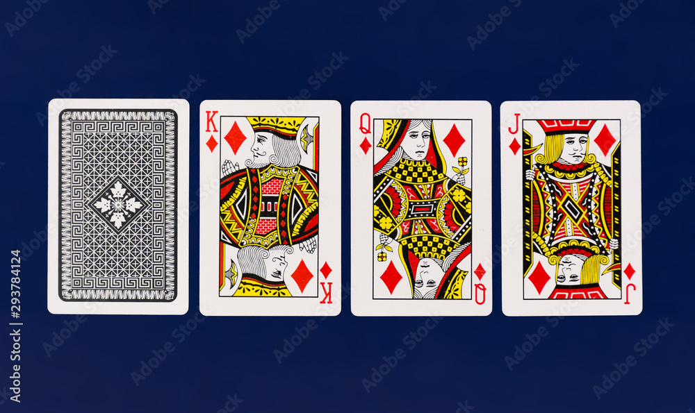 Obraz premium Playing Cards full deck with plain background mockup casino poker