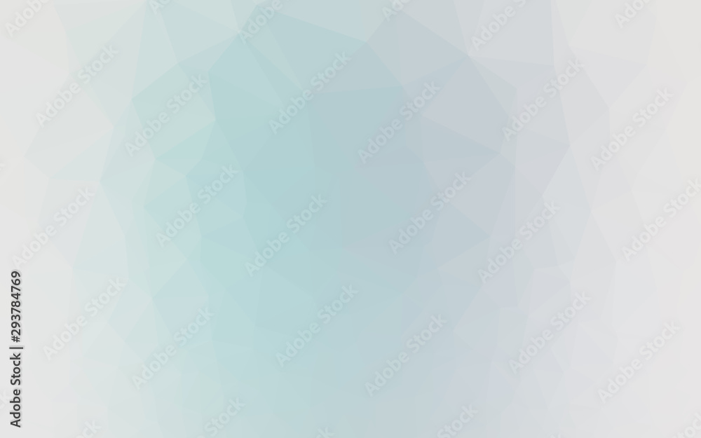 Light BLUE vector abstract polygonal layout. Shining illustration, which consist of triangles. Elegant pattern for a brand book.