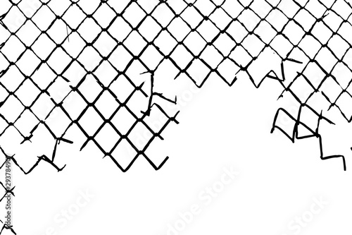 Old grip background. Black and white texture. Vector illustration.