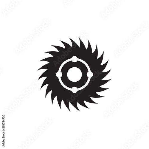 Sawmill graphic design template vector isolated illustration