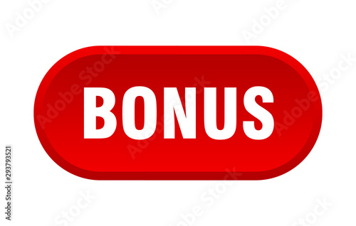 bonus button. bonus rounded red sign. bonus