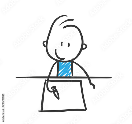 Stickman Blue: Scribe, Paint. (Nr. 77)