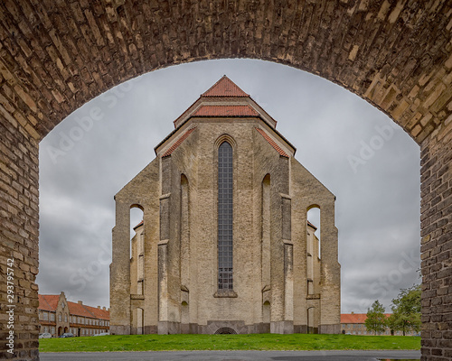 Copenhagen Grundtvigs Church Rear Framed photo