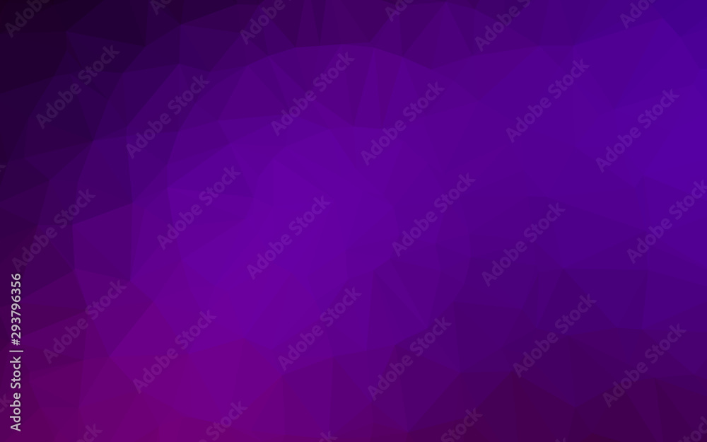 Dark Purple vector blurry triangle template. Shining illustration, which consist of triangles. The best triangular design for your business. Dark Purple vector blurry triangle template. Shining illustration, which consist of triangles. The best triangular design for your business.