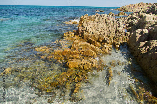 Idyllic beach in The Cala Liberotto, Emerald Coast, Sardinia, Italy. photo