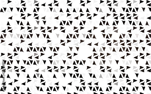 Light Black vector backdrop with lines  triangles. Abstract gradient illustration with triangles. Pattern can be used for websites.