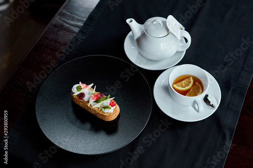 breakfast with coffee and coffee