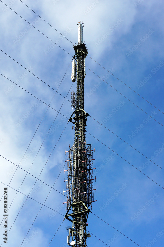 Top of a telecommunications antenna in the Wicklow Mountains. Ireland. Top of a telecommunications antenna in the Wicklow Mountains. Ireland.