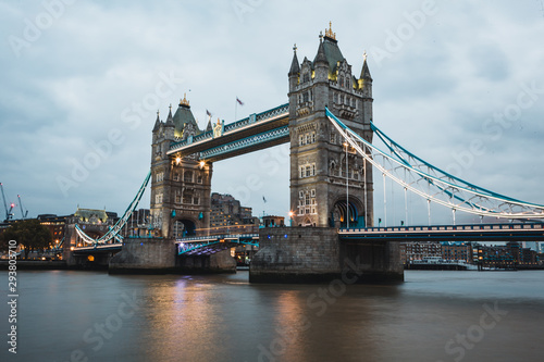 Tower Bridge and the River Thames  London  England