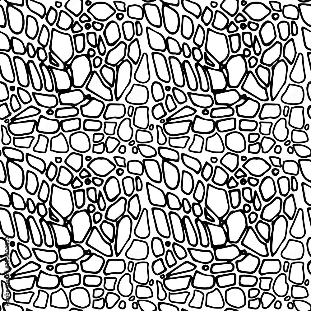 Fototapeta premium endless pattern zenart with small formless pebbles