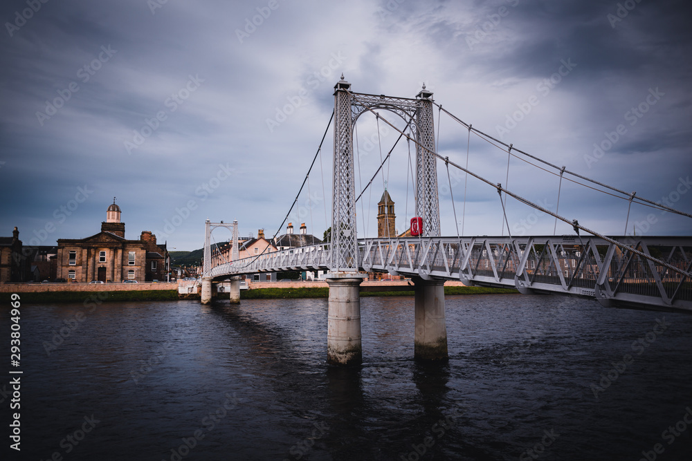 Obraz premium Greig Street Bridge in Inverness, Scotland