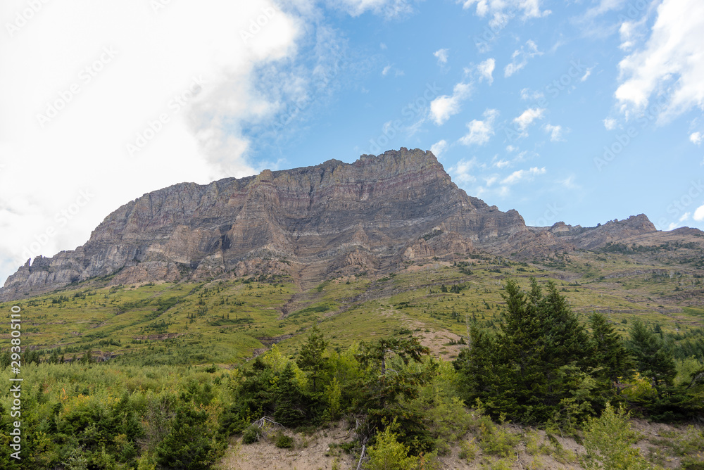 Eroded Cuesta in Glacier National Park