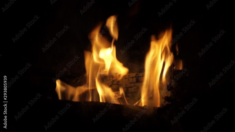 Burning fire. Bonfire. Closeup of flames burning on black background, Burning fire. Bonfire. Closeup of flames burning on black background,