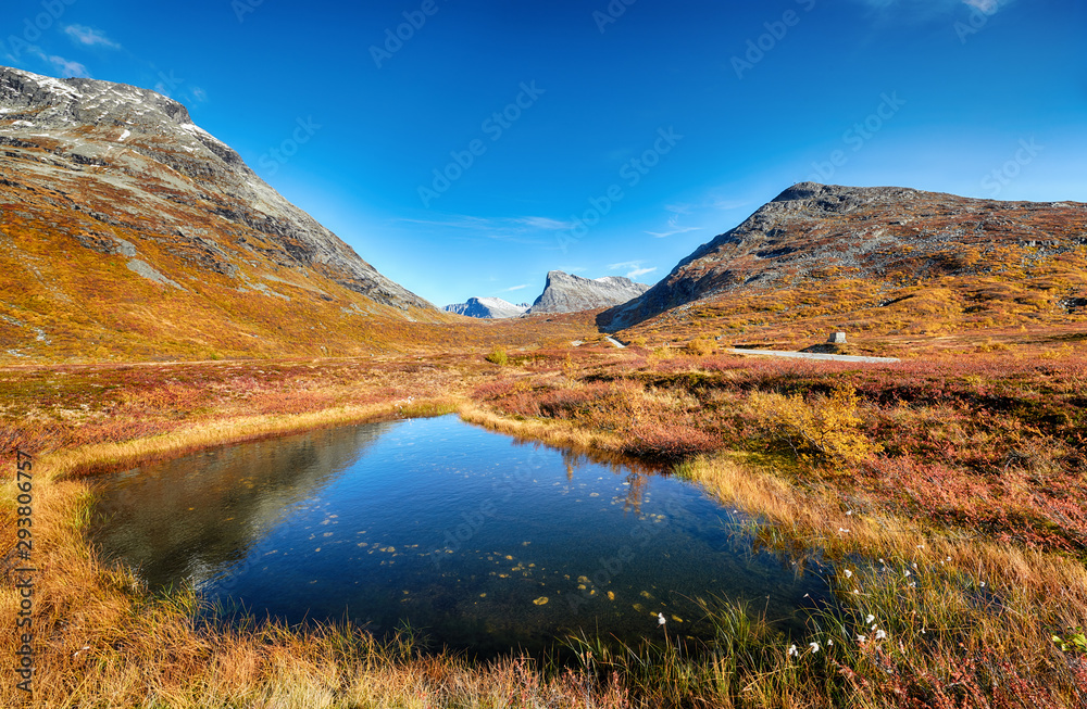 Landscape of beautiful autumn in mountains Landscape of beautiful autumn in mountains