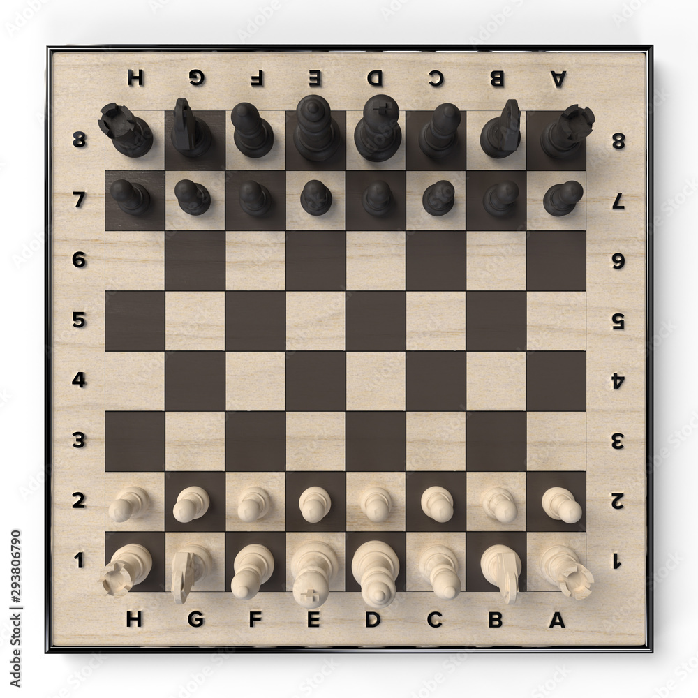 xadrez borda jogos isolado 3d render 21013967 PNG