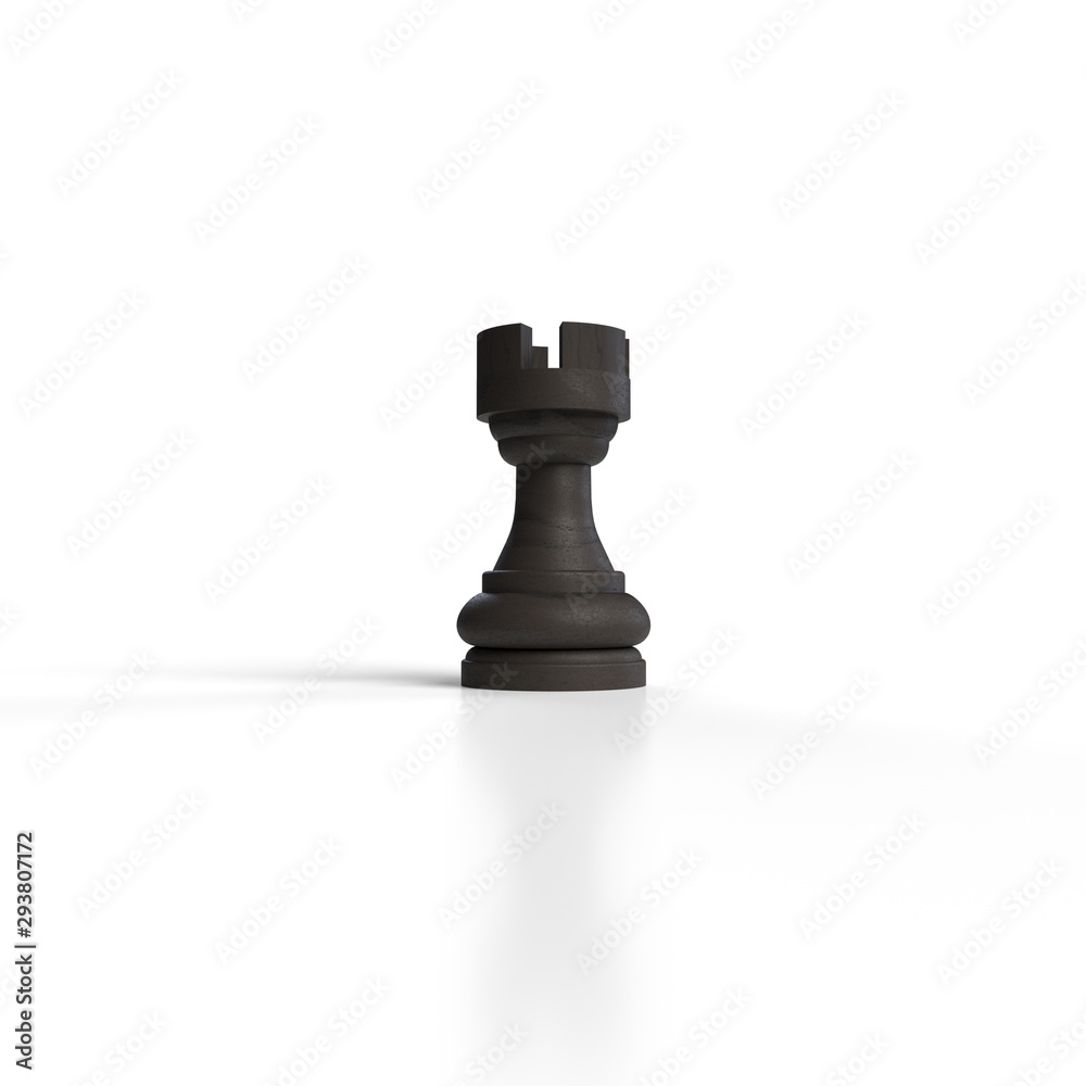 rei claro branca Peça de Jogo de Xadrez 3d Render isolado fundo branco  Stock Photo