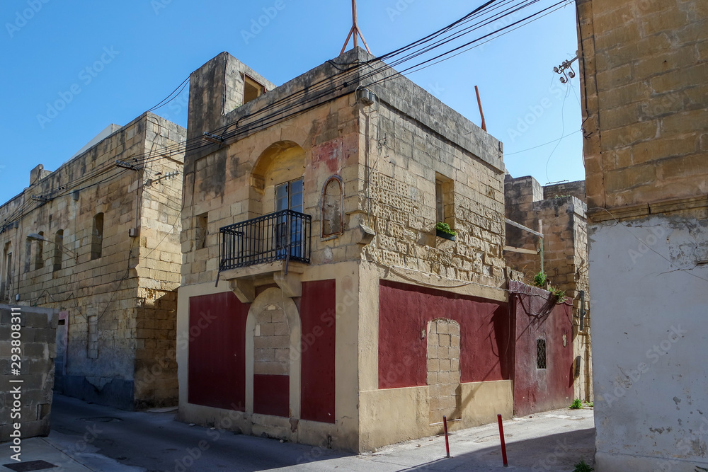 Old maltese building in Msida, Malta