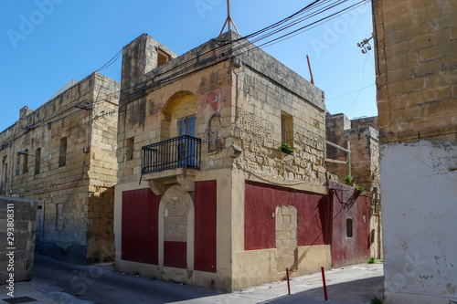 Obraz na płótnie Old maltese building in Msida, Malta w salonie