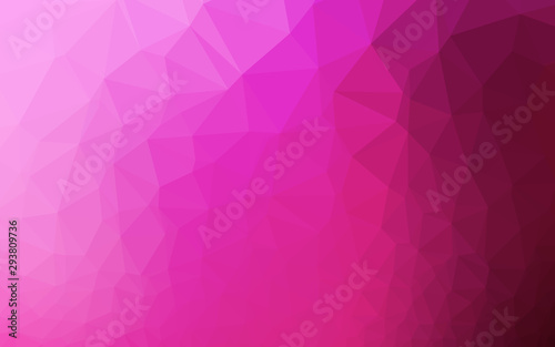 Light Pink vector blurry triangle pattern. A sample with polygonal shapes. Brand new style for your business design.