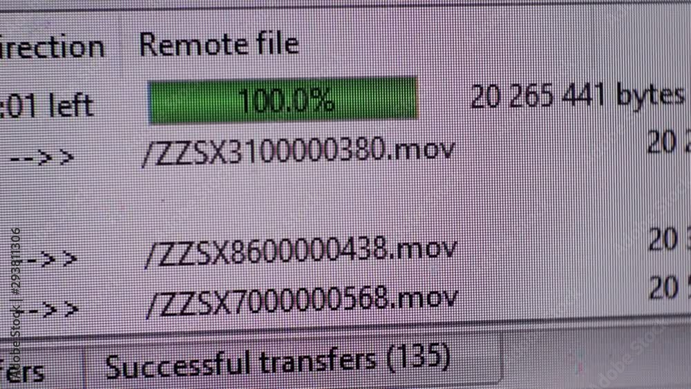 screen of a modern computer on which the loading or unloading of files is displayed.modern technologies.exchange or transfer of information.high speed internet