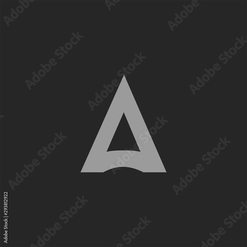 Letter A Logo For Business Vector Design Template . on black background .
