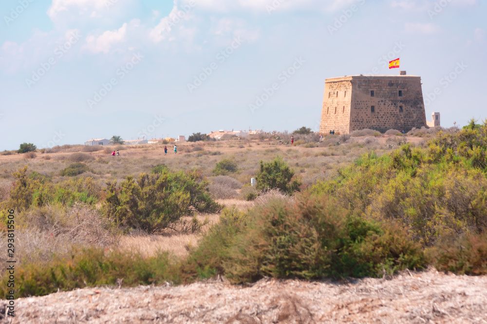 Isla de Tabarca  enfrente de el pueblo costero de Santa Pola en la provincia de Alicante(España)