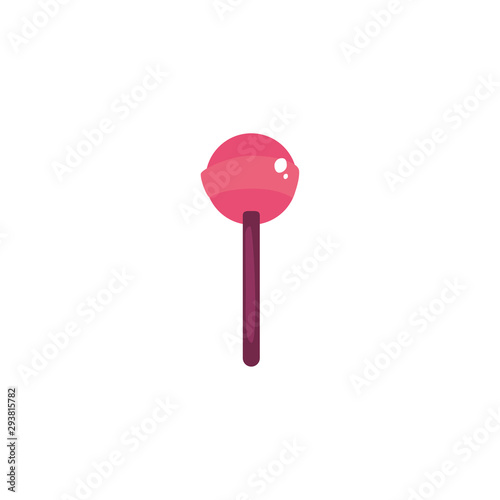 colorful lollipop on white background