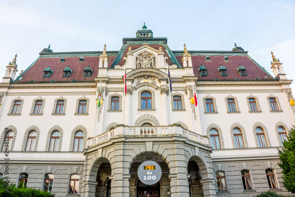 Obraz premium Facade of the University of Ljubljana, Slovenia