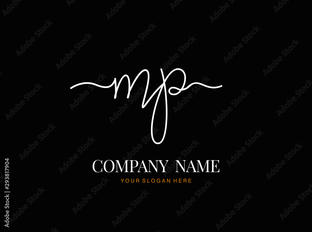 M P MP Initial handwriting logo design with circle. Beautyful design handwritten logo for fashion, team, wedding, luxury logo. M P MP Initial handwriting logo design with circle. Beautyful design handwritten logo for fashion, team, wedding, luxury logo.