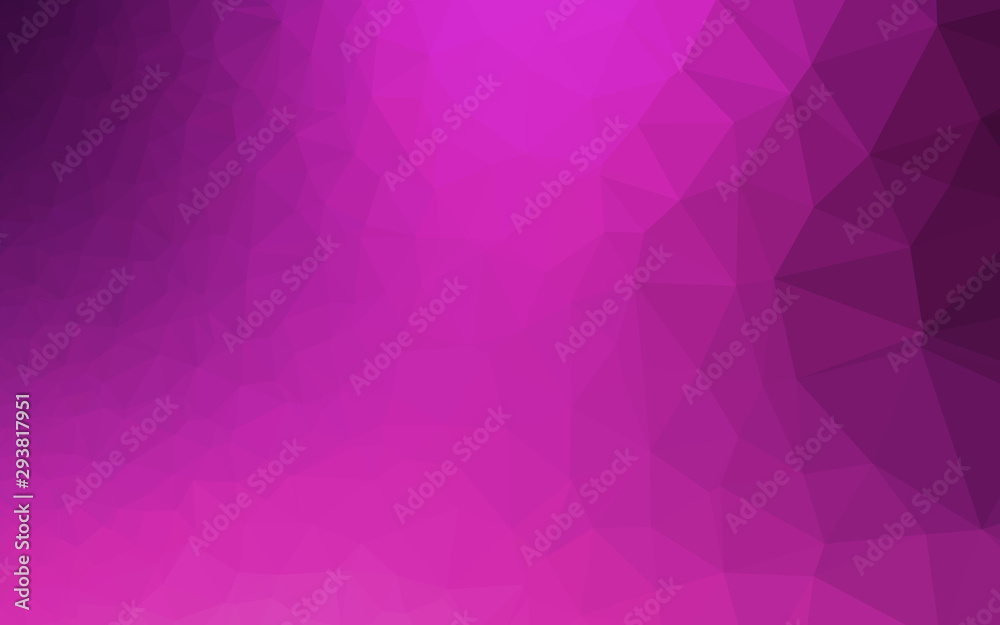 Obraz premium Light Pink vector triangle mosaic cover. Colorful illustration in abstract style with gradient. Completely new template for your business design.